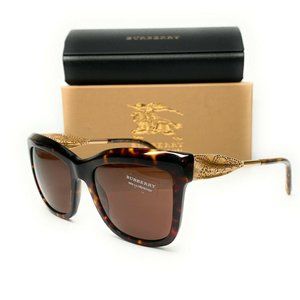 Burberry Women's Havana Brown Square Sunglasses!